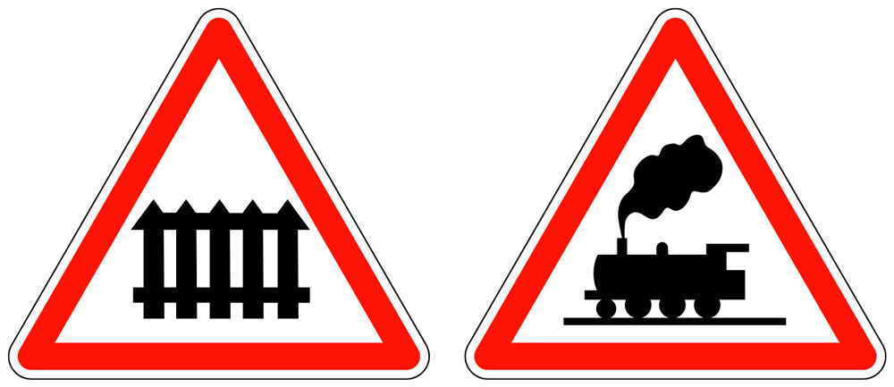Les panneaux de signalisation A7 et A8
